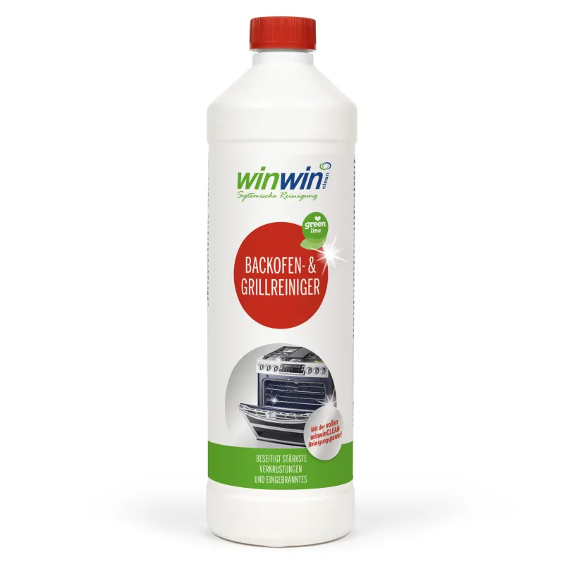 Oven - & Grillreiniger 1000ml GREEN-Line + kwast +Multidoek